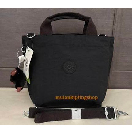 ส่งฟรี EMS Kipling Sheila lunch bag - Black Tonal สีดำ