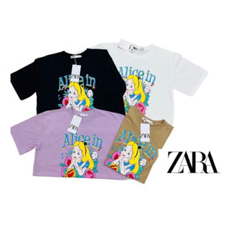 เสื้อยืดป้าย Zara ลายน้องหมี Teddy Whoop อก42-44 "ผ้า Cotton 100%