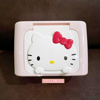 กล่องทิชชู่เปียกแบบเล็ก Hello Kitty ขนาด กว้าง 11 ซม. x สูง 5 ซม. * ของสะสม