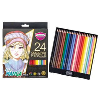 Master Art สีไม้ ดินสอสีไม้ 24 สี รุ่นมังงะ Special Collection จำนวน 1 กล่อง