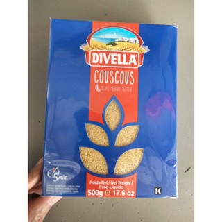 Divella Cous cous Semola Medium เส้นพาสต้า แบบเม็ดเล็ก 500g. ราคาพิเศษ