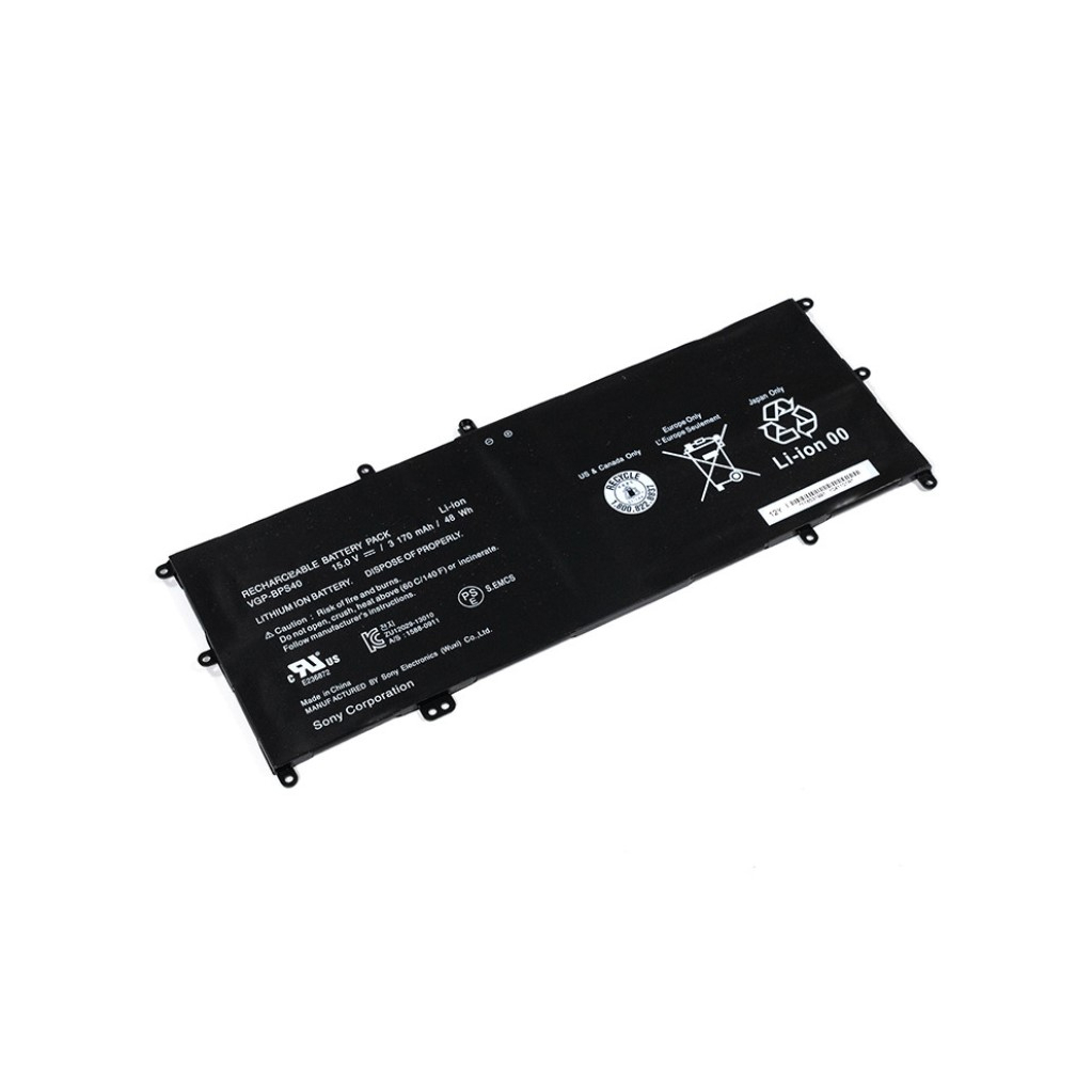 Battery Notebook VGP-BPS40 SVF15N17CXB SVF15NB1GL SVF15NB1GU SVF15NA1GL 15V 48Wh 3170mAh