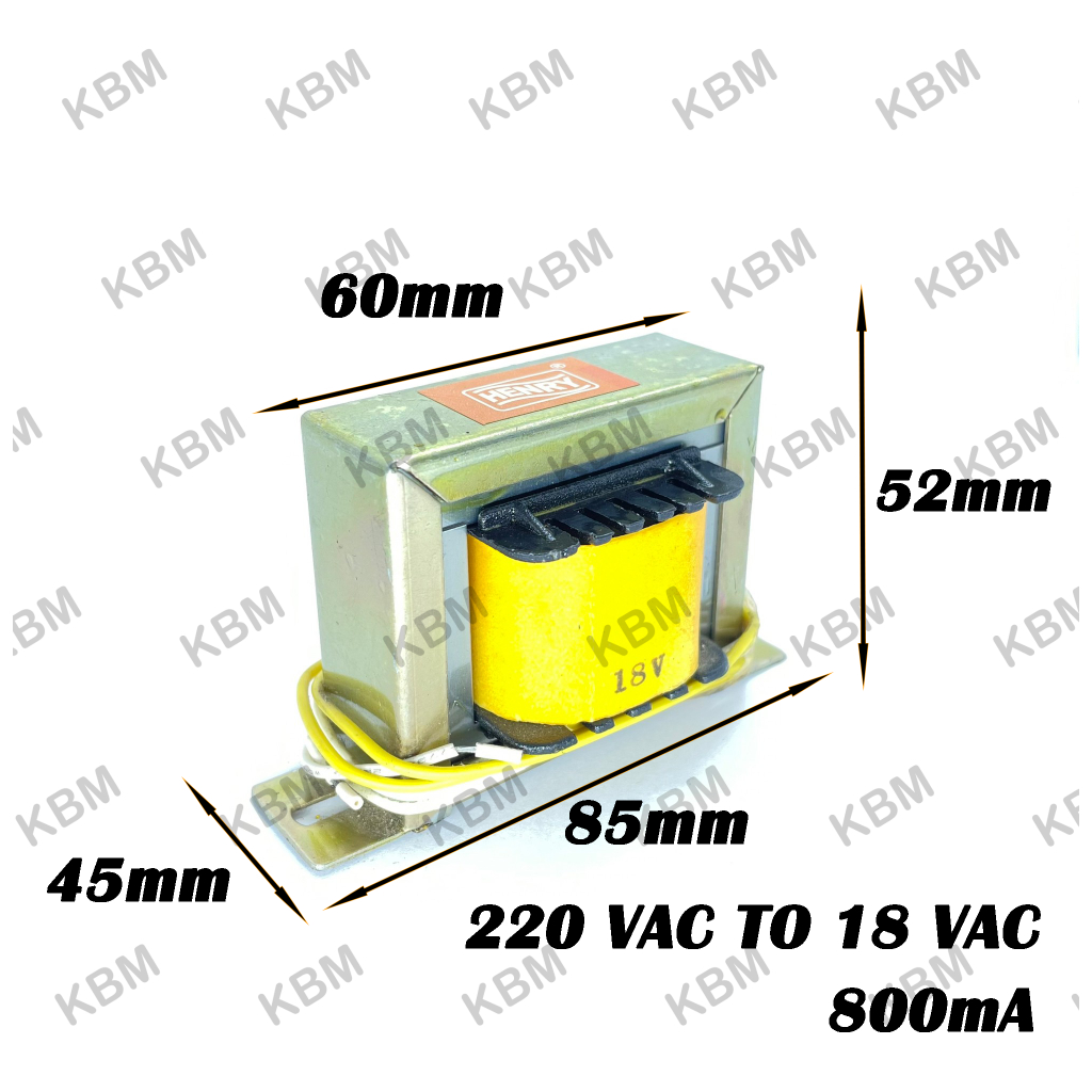 Transformer หม้อแปลงไฟฟ้า Input 220VAC Output 18VAC 18-0-18VAC 22VAC 22-0-22VAC 24VAC 24-0-24VAC 110