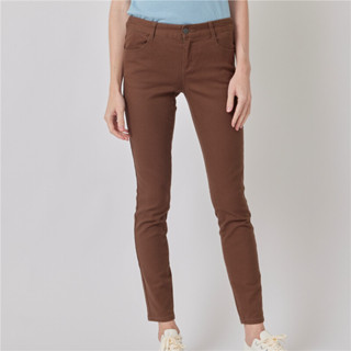 GIORDANO กางเกงขายาวผู้หญิง Womens Mid Waist Slim Tapered Pants 05412038