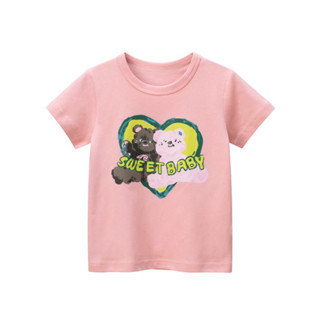 27home เสื้อยืดเด็ก HT9545 SWEET BABY หัวใจ หมี