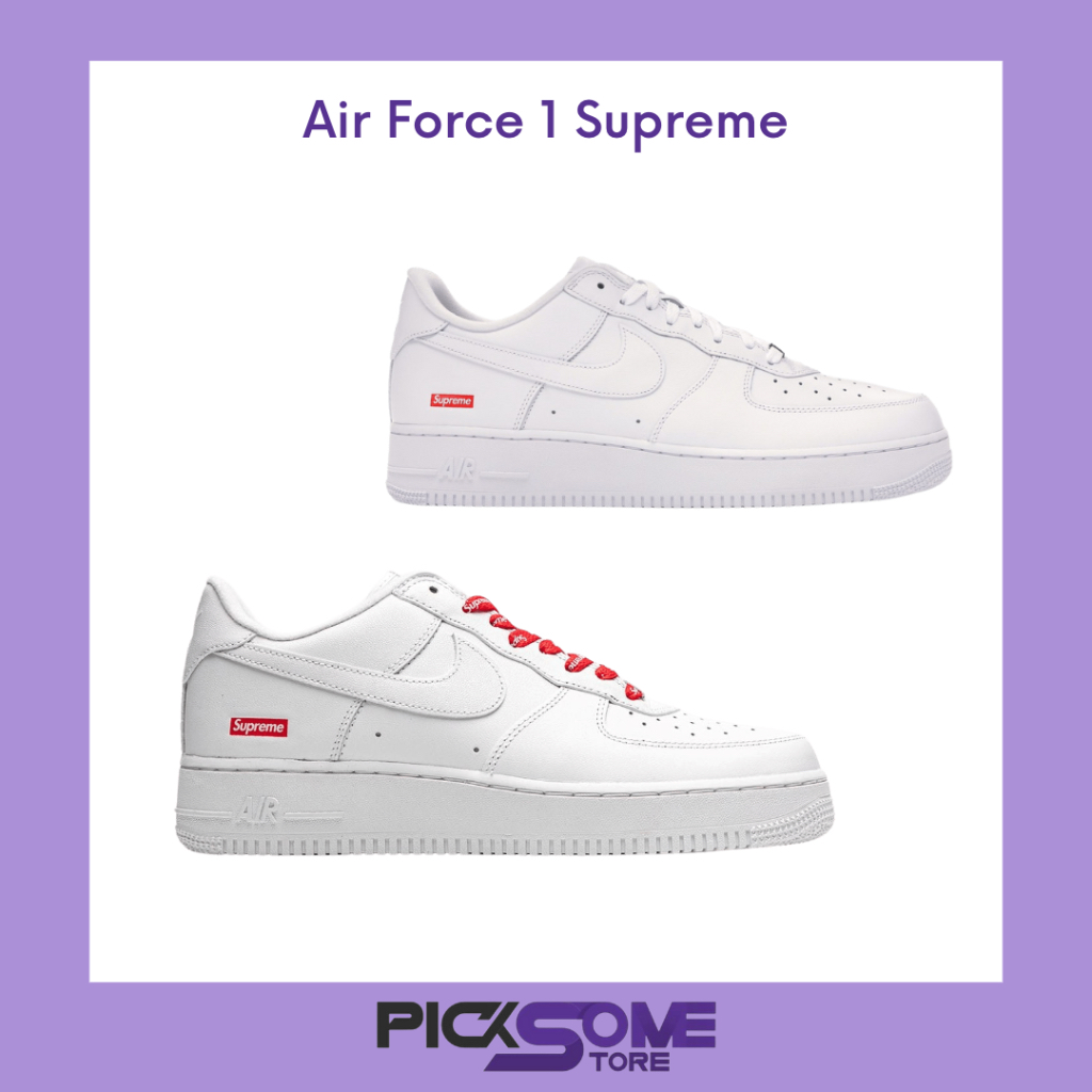 (พร้อมส่ง) ของแท้100% รองเท้า Nike Air Force 1 Supreme