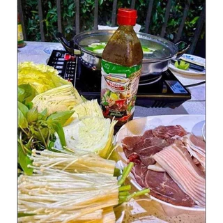 น้ำแจ่วฮ้อนบ้านสวนโนนสะอาดขนาด400ml. บรรจุ12ขวดบ.จ.