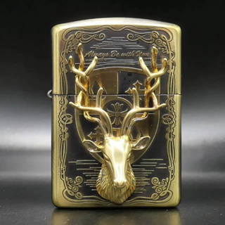 Zippo ZCN0043  Deer Antlers ของแท้ รับประกันตลอดชีวิต นำเข้าและจำหน่ายโดยตัวแทนจำหน่าย