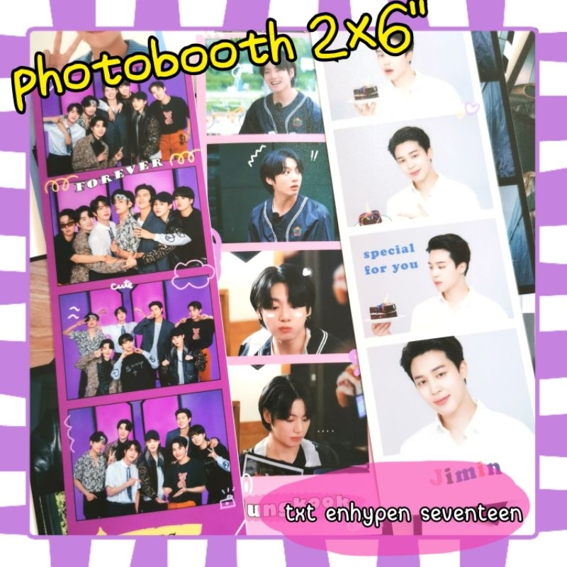 seventeen txt enhypen 1306 - photobooth 2x6 นิ้ว รูป ที่คั่นหนังสือ kpop