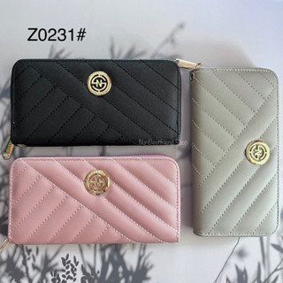 Z0231#กระเป๋าสตางค์ NATTHA ขนาดใบยาว มี3สี พร้อมส่ง