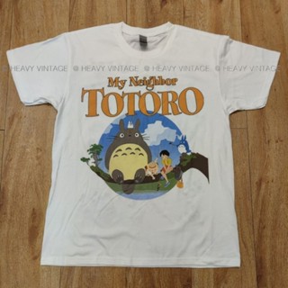 THE NEIGHBOR TOTORO GHIBLI CARTOON DTG [DIGITAL TO GARMENT] สกรีนดิจิตอล สีคมชัด งานป้าย กิลเด่นแท้ เสื้อลายการ์ตูน