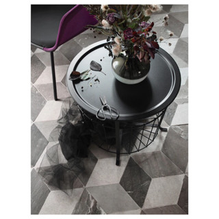 IKEA GUALÖV Storage table, black, 60 cm โต๊ะกลมเหล็กคุณภาพ