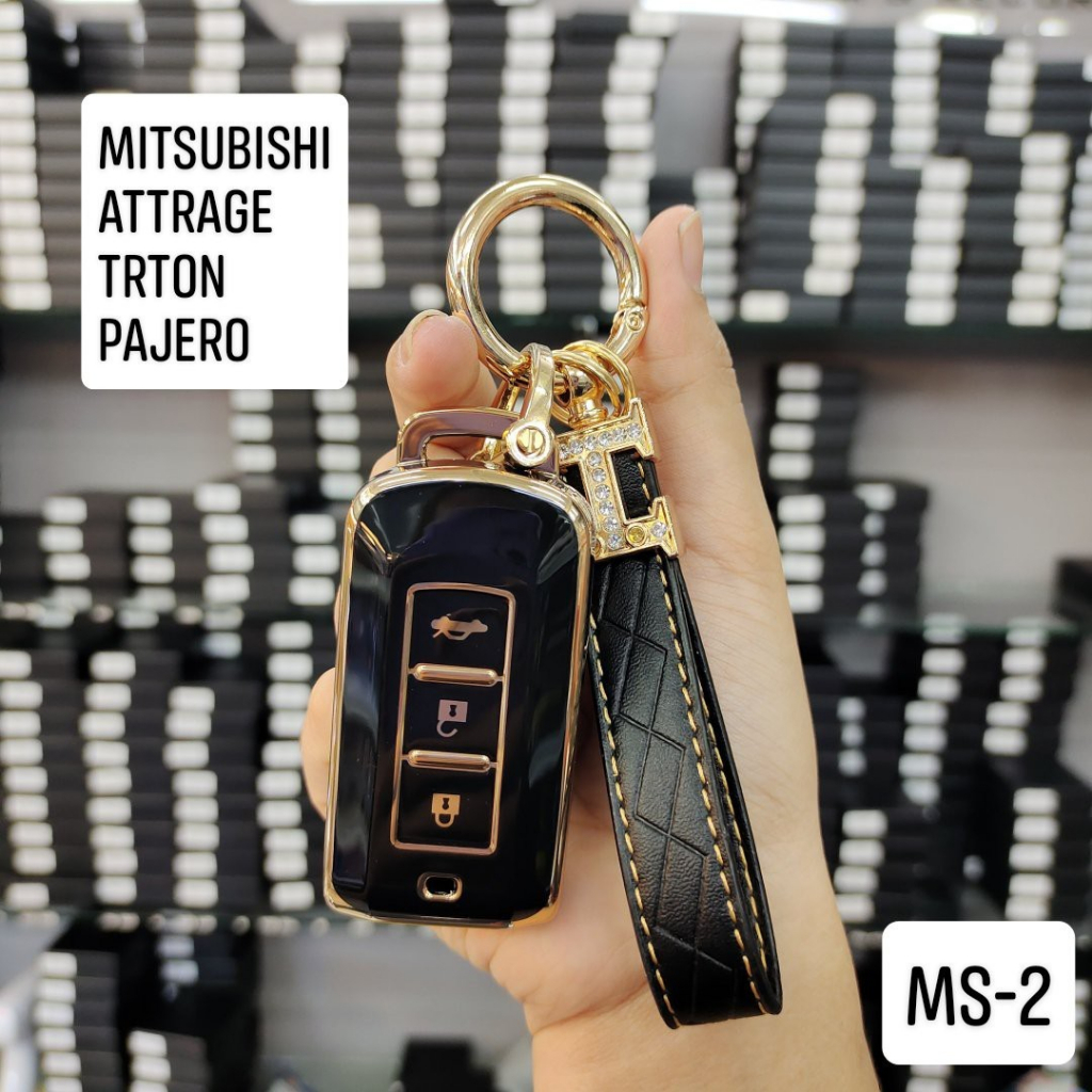 เคสกุญแจรถยนต์ ปลอกหุ้มพวงกุญแจ สำหรับ Mitsubishi Attrage Triton มิตซูบิชิ งานเคสTPU