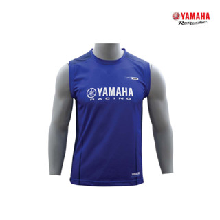 YAMAHA เสื้อคอกลมแขนกุดสีน้ำเงิน Racing22