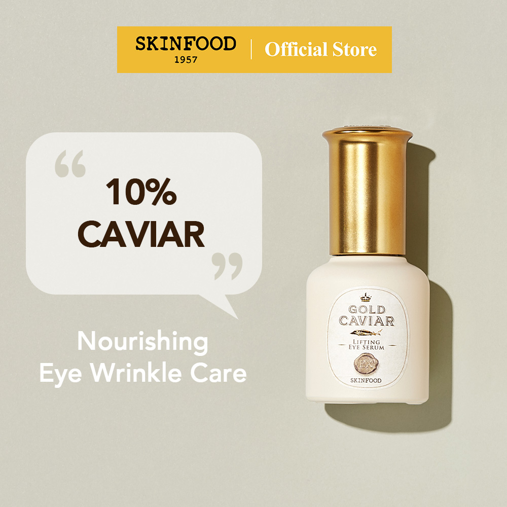 [SKINFOOD] Gold Caviar EX Lifting & Moisturizing Eye Serum 32ml / Gold