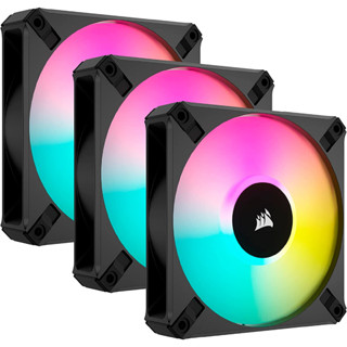 Corsair iCUE AF120 RGB Elite 3x120mm With Lighting Node CORE Controller PWM Fan