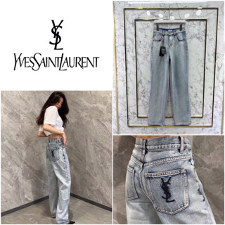 กางเกงยีนส์ขายาว YSL DENIM 2023SS