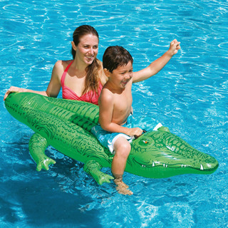 INTEX แพ แพเป่าลม แพเป่าลมจระเข้ Lil Gator Ride-On รุ่น 58546