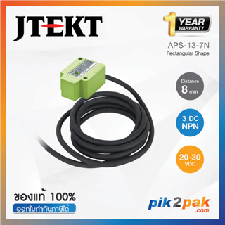 APS-13-7N : Rectangular Shape, Distance 7 mm, Wire 3 DC NPN 20-30VDC - Jtekt - Proximity Sensors by pik2pak.com