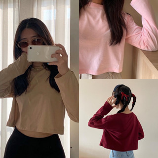 Sunblush - เสื้อครอปแขนยาว มี 3 สี