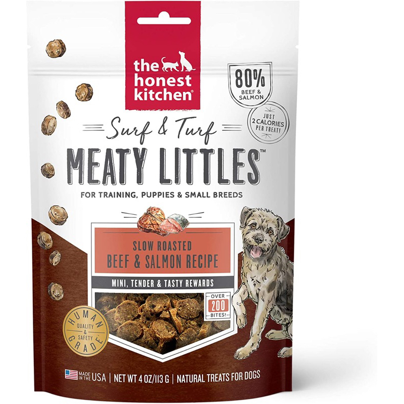 ขนมสุนัข The Honest Kitchen Meaty Littles สูตร Slow Roasted Beef & Salmon ขนาด 113 g