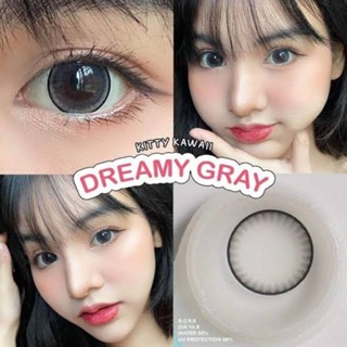 คอนแทคเลนส์ รุ่น mini Dreamy ยี่ห้อ Kitty Kawaii มีสี เทา ตาล มีค่าสายตา