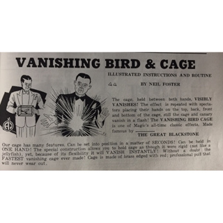 Vanishing Bird&amp; Cage กรงนกหายในมือแบบปะชิดตัวต่อหน้าต่อตาเลย