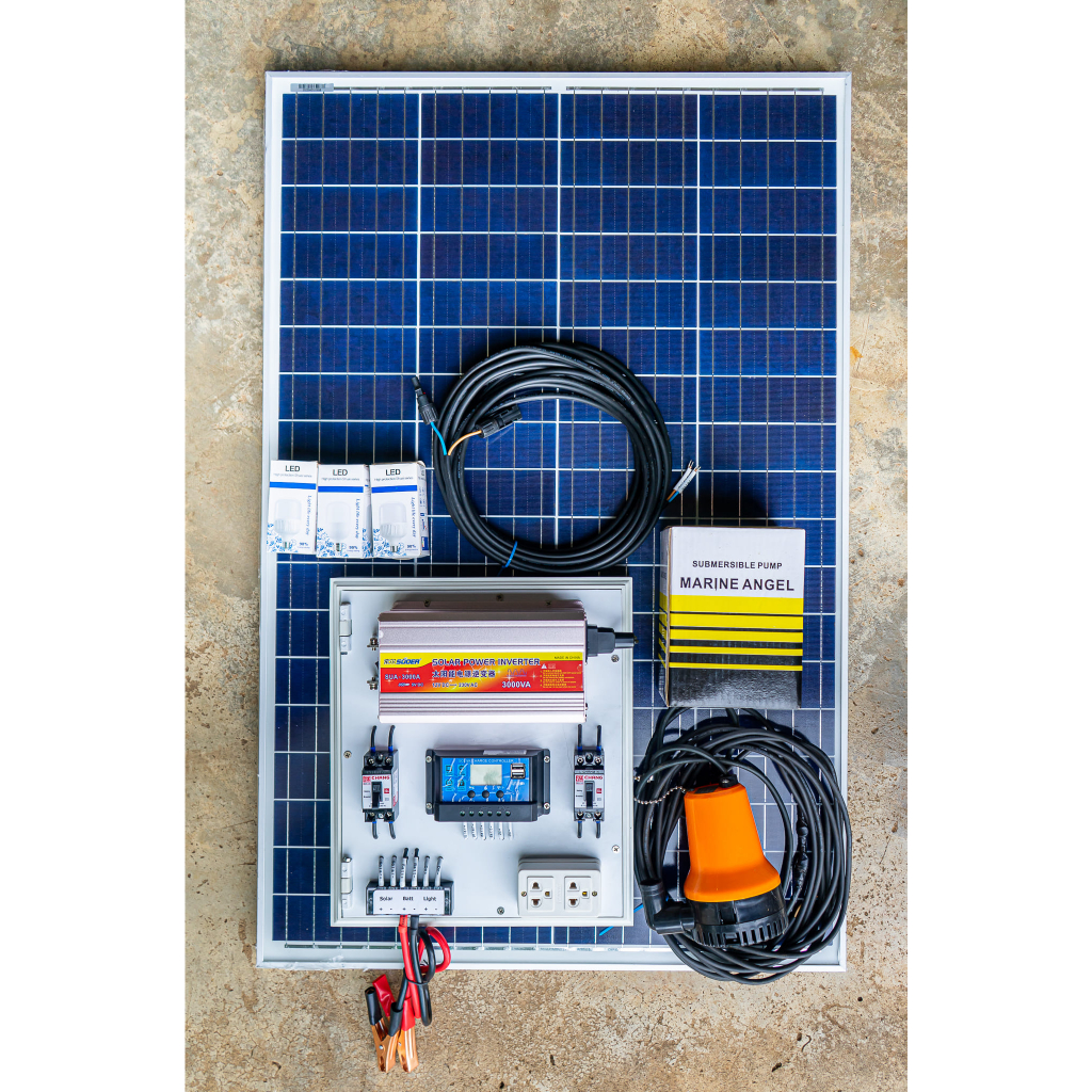 ชุดนอนนา 3000W suoer พร้อมแผง 100w (ไม่รวมแบต) ❤️แถม(ปั้มน้ำ65w) แถม(หลอดไฟ5w)❤️ - รูปที่ 2