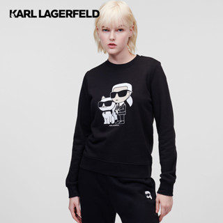 KARL LAGERFELD - IKONIK 2.0 KARL &amp; CHOUPETTE SWEATSHIRT 230W1803 เสื้อสเวตเตอร์