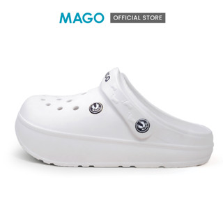 MAGO FOOTWEAR " BAMBO " ( ขาวล้วน ) รองเท้าสุขภาพชาย / หญิง