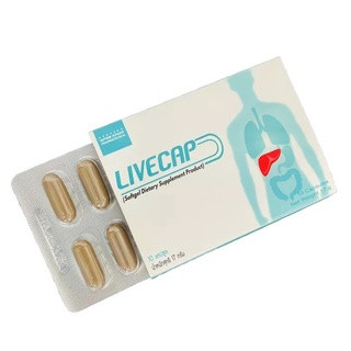 Livecap 10capsule 1 แผง ลีฟแคป บำรุงตับ Live cap 10เม็ด [แบบแผง]