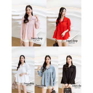 เสื้อเชิ้ตมีเลเยอร์ชั้นๆสาวอวบใส่ได้🤭🥰