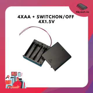 4xAA + SwitchOn/Off 4x1.5V รางถ่าน AA