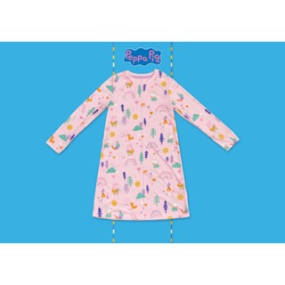 ✅ [5-6Y]Peppa Pig Night Dress ชุดนอน เปปป้า พิก