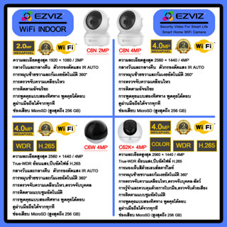 กล้อง WiFi ไร้สาย EZVIZ รวมรุ่น เหมาะสำหรับติดตั้งภายในบ้าน-อาคาร