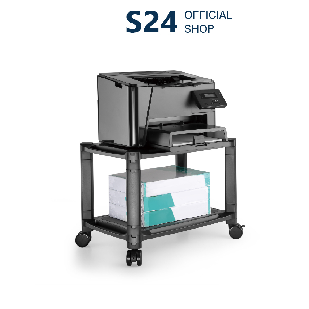 MOUNTAIN ชั้นวางปริ้นเตอร์ ชั้นวางของแบบมีล้อ 2 ชั้น รุ่น STD-01 [ 2-TIER MULTI-PURPOSE RISER / PRINTER SHELF ]