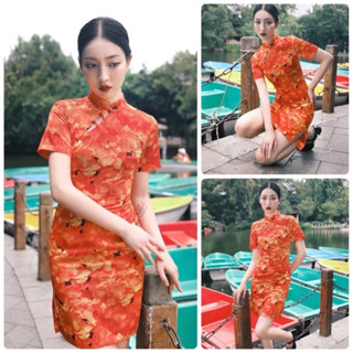 Chinese Flower Dress ป้าย YPY