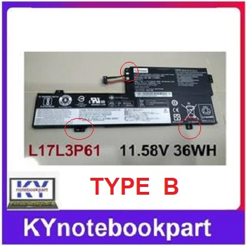 BATTERY ORIGINAL LENOVO แบตเตอรี่ ของแท้ LENOVO  Ideapad 320s-13IKB Yoga 320-11 Yoga 520-12 Yoga 720-12IKB  L17L3P61