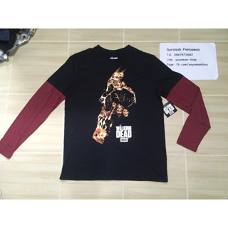 เสื้อ The Walking Dead แขนต่อ ของแท้มือ1