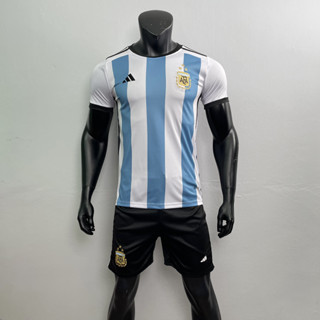 ชุดบอลทีมชาติ ผู้ใหญ่ ฤดูกาล (เสื้อ+กางเกง) ทีม Argentine งานเซ็ตเกรด A