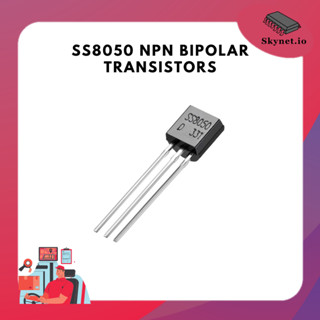 (5 Pcs) SS8050 NPN Bipolar Transistors - Vceo 25V, Vcbo 40V 1.5A TO-92