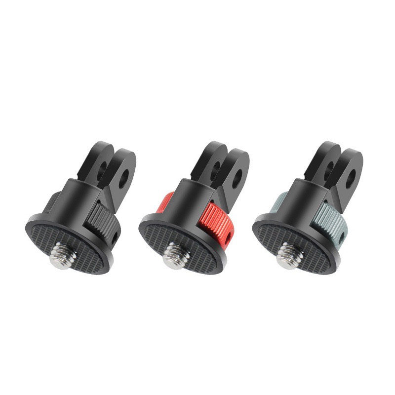 1/4 นิ้ว 360 องศา อะแดปเตอร์ขาตั้งกล้องอลูมิเนียม for GoPro / SJCAM / Xiaomi / Insta360 / Action Camera