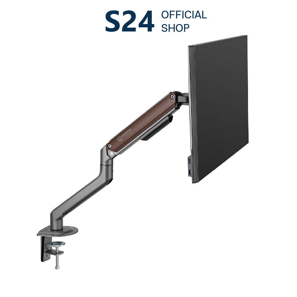 Mountain ขาตั้งจอคอม ขาตั้งจอมอนิเตอร์ RISE UP Series รุ่น MO-63WD-1M Spring Assisted Monitor Arm