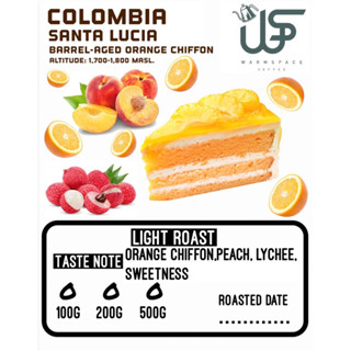 เมล็ดกาแฟ Colombia Santa Lucia Barrel-Aged Orange Chiffon Lot