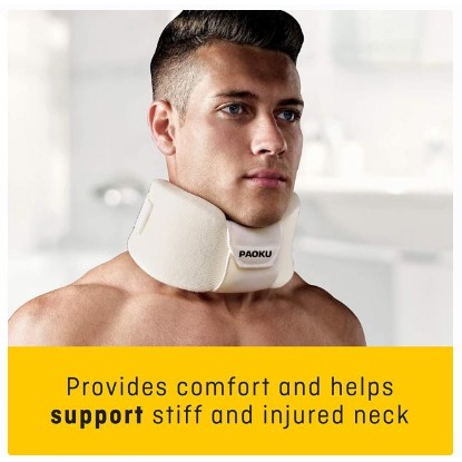 Paoku neck support เฝือกรองต้นคอลดปวดคอ(1กล่องบรรจุ1ชิ้น)