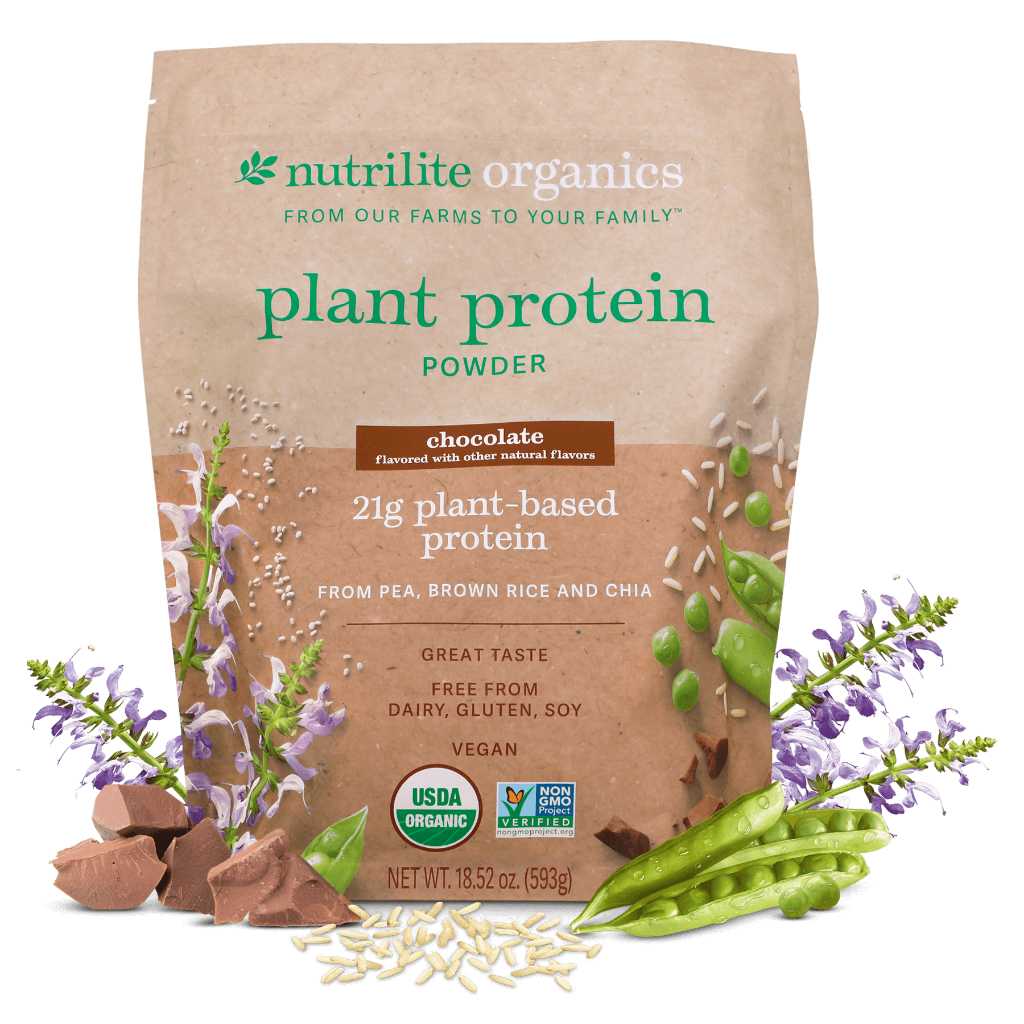 Nutrilite™ Organics Plant Protein Powder – Chocolate