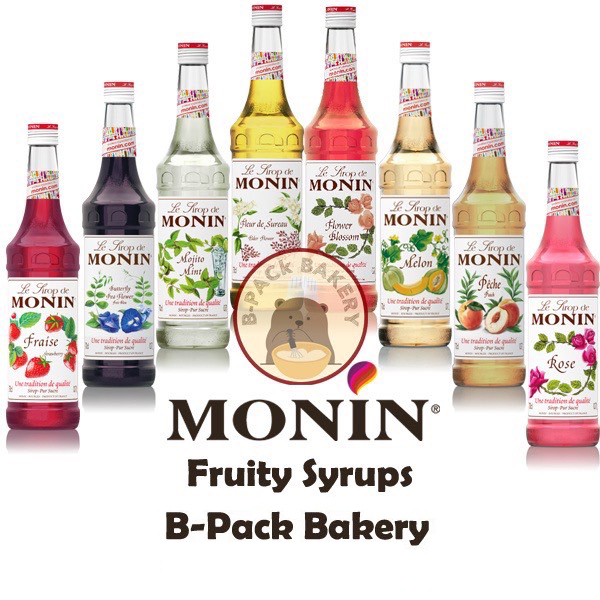 (Fruity Syrups)(ส่งด่วน)(ส่งธรรมดา) โมแนง ไซรัป โมนิน Monin Syrup 700ml