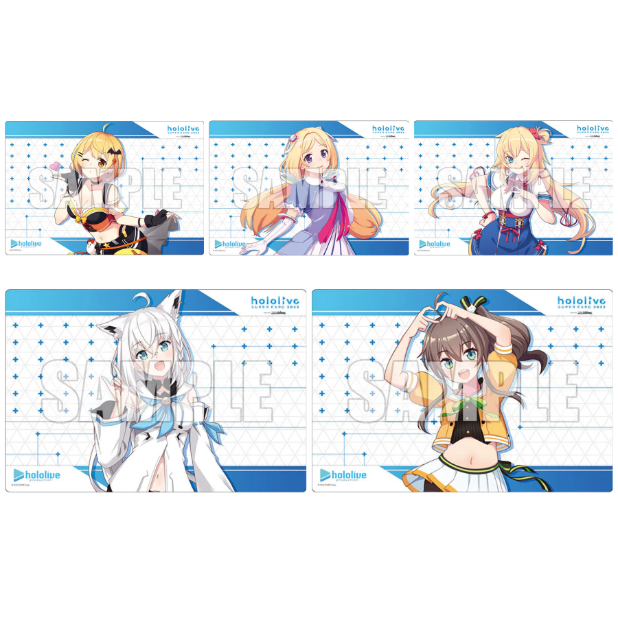 Bushiroad Rubber Mat Collection V2 Hololive Production Yozora Mel, Aki Rosenthal, Akai Haato, Shirak