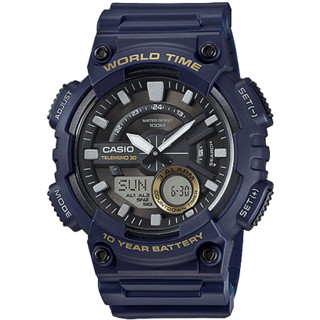 [ของแท้] Casio นาฬิกาข้อมือ AEQ-110W-2AVDF ของแท้ รับประกันศูนย์ CMG 1 ปี