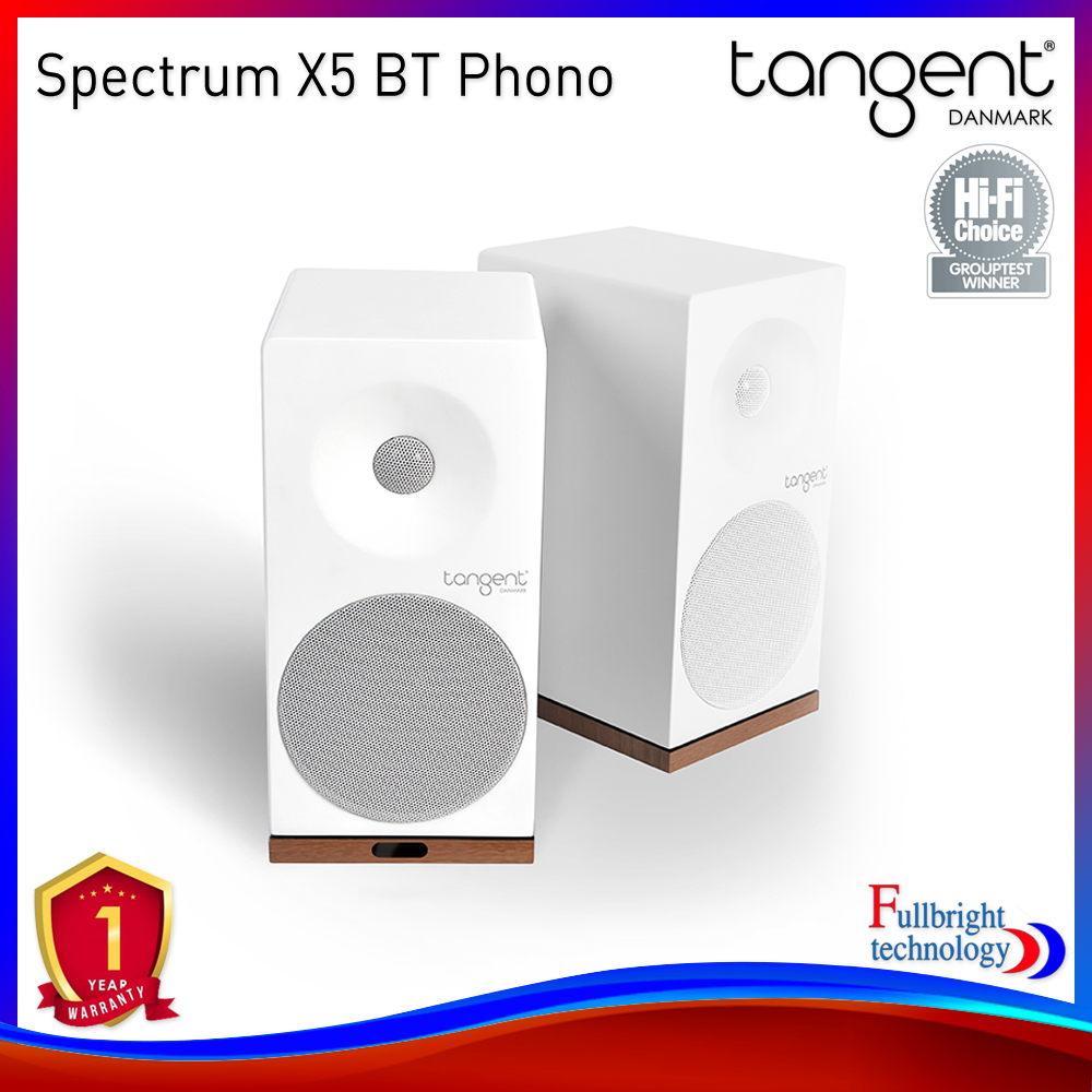 Tangent Spectrum X5 BT Phono Bookshelf Speaker ลำโพงบลูทูธแบบ HIFI รับประกันศูนย์ไทย 1 ปี - Pair